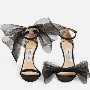 Jimmy Choo Aveline 100 Bow Stilettos